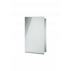 Schlüsselkasten Glas-Magnettafel -VELIO- Farbe White - size 30 x 20 cm, Hochformat