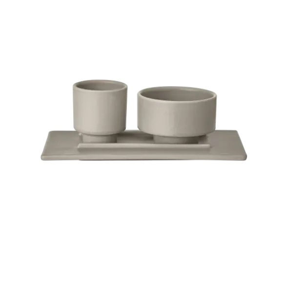 Servier Untertasse -MAKOTO- Farbe Elephant Skin Form Rechteckig
