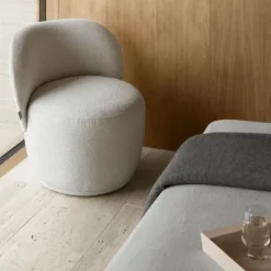Sessel -KUON- Boucla Beige