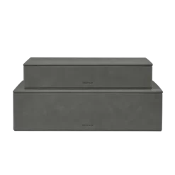 Set 2 Aufbewahrungsboxen -SAHLA- Farbe Pewter