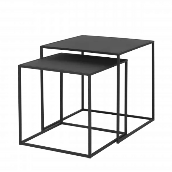 Set 2 Beistelltische -FERA- Farbe Black