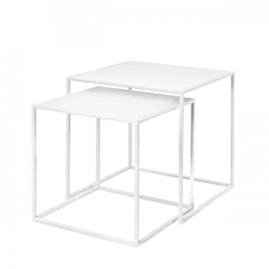 Set 2 Beistelltische -FERA- Farbe White