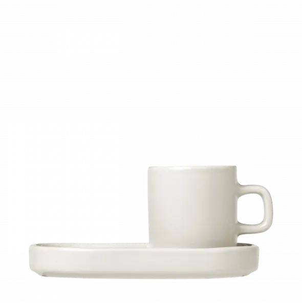 Set 2 Espressotassen -PILAR- Farbe Moonbeam - Größe 50 ml