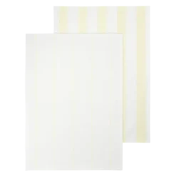 Set 2 Geschirrtücher -TAULO- Farbe White/Transparent Yellow - Streifen