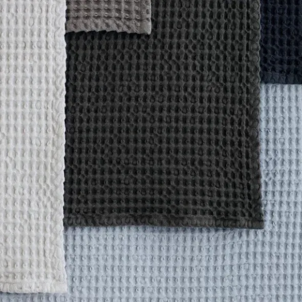 Set 2 Gästehandtücher -CARO- White 30 x 30 cm