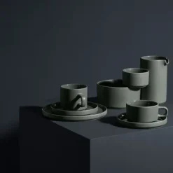 Set 2 Kaffeetassen -PILAR- Farbe Moonbeam - Größe 200 ml