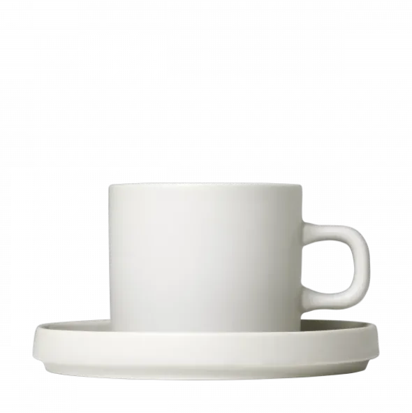 Set 2 Kaffeetassen -PILAR- Farbe Moonbeam - Größe 200 ml