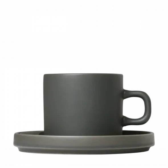 Set 2 Kaffeetassen -PILAR- Farbe Agave Green - Größe 200 ml