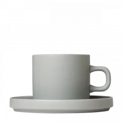 Set 2 Kaffeetassen -PILAR- Farbe Mirage Gray - Größe 200 ml