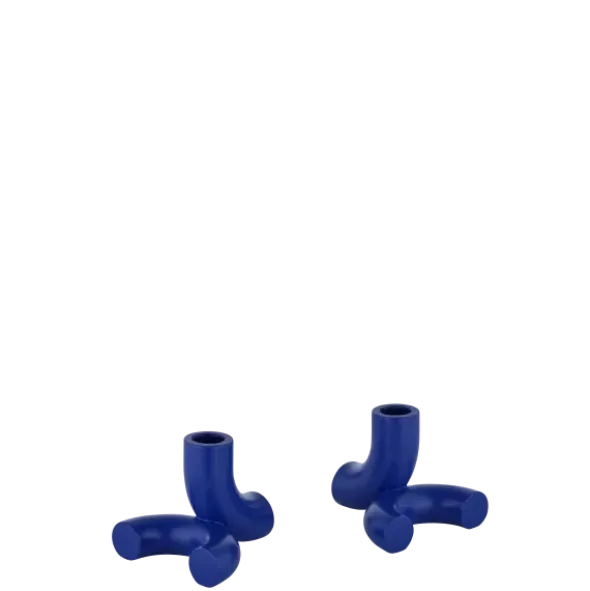 Set 2 Kerzenhalter -DOODLE- Farbe Mazarine Blue