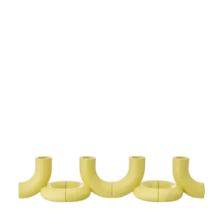 Set 2 Kerzenhalter -DOODLE- Farbe Cream Gold