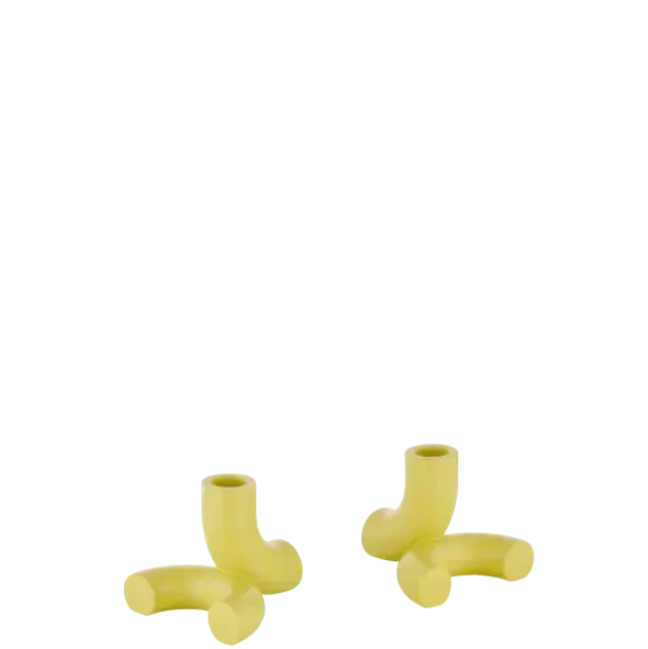 Set 2 Kerzenhalter -DOODLE- Farbe Cream Gold