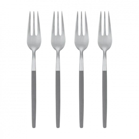 Set 4 Kuchengabeln -MAXIME- Farbe Sharkskin