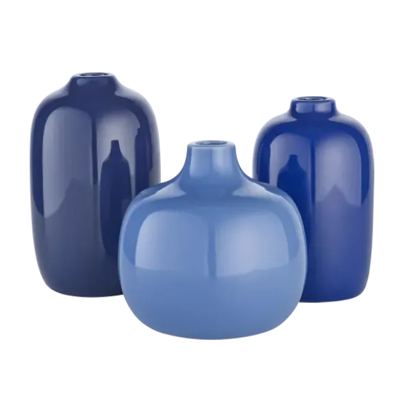 Set 3 Vasen -CEOLA- Farbe Blue