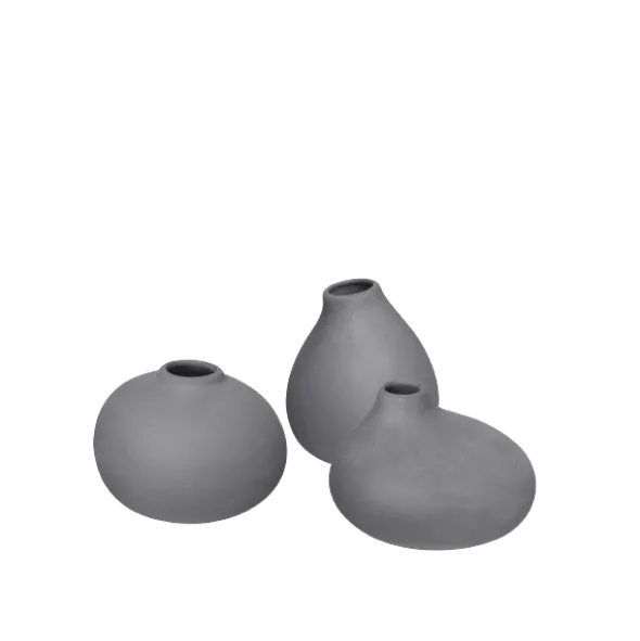 Set 3 Vasen -NONA- Farbe Pewter