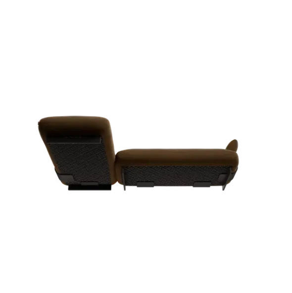 2-Sitzer Chaiselongue, links -MOCO- Farbe Agave Green - Stoff: kvadrat Moss