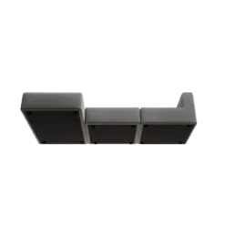 3-Sitzer Chaiselongue, links -TASI- Farbe Desert - Stoff: kvadrat Melange Nap