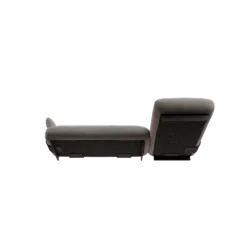 2-Sitzer Chaiselongue, rechts -MOCO- Farbe Zinc - Stoff: Pina