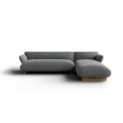 2-Sitzer Chaiselongue, rechts -MOCO- Farbe Desert - Stoff: kvadrat Melange Nap