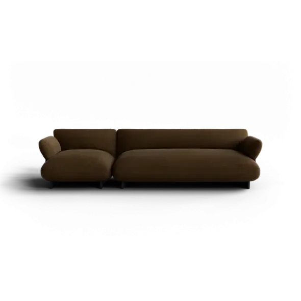 2,5-Sitzer Kombi -MOCO- Farbe Agave Green - Stoff: kvadrat Moss