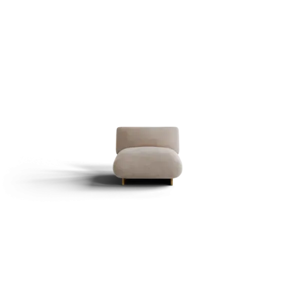 1-Sitzer Kombi -MOCO- Farbe Beige - Stoff: Pina