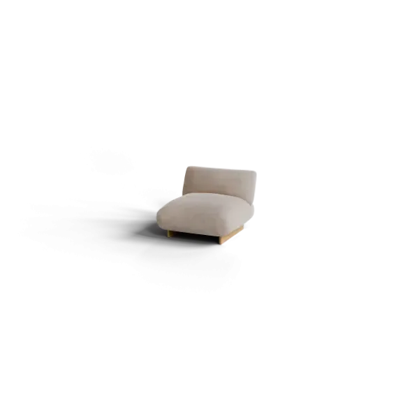 1-Sitzer Kombi -MOCO- Farbe Beige - Stoff: Pina