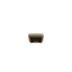 1-Sitzer Kombi -MOCO- Farbe Beige - Stoff: kvadrat Melange Nap