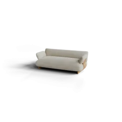 2-Sitzer Kombi -MOCO- Farbe Beige - Stoff: Boucla