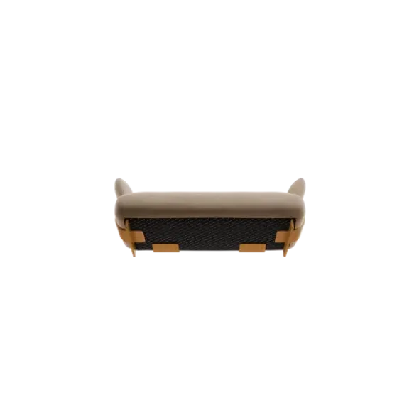 2-Sitzer Kombi -MOCO- Farbe Beige - Stoff: kvadrat Melange Nap