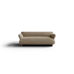 2-Sitzer Kombi -MOCO- Farbe Beige - Stoff: kvadrat Melange Nap