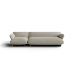 2,5-Sitzer Kombi -MOCO- Farbe Beige - Stoff: Boucla
