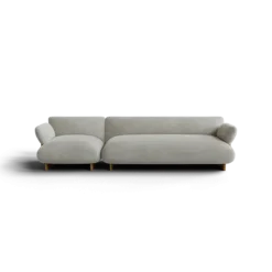 2,5-Sitzer Kombi -MOCO- Farbe Cloud - Stoff: kvadrat Moss