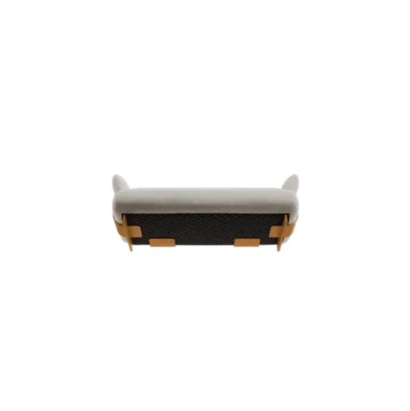 2-Sitzer Kombi -MOCO- Farbe Cloud - Stoff: kvadrat Moss