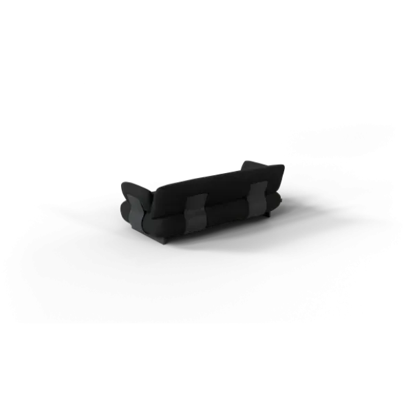 2-Sitzer Kombi -MOCO- Farbe Coal - Stoff: Boucla