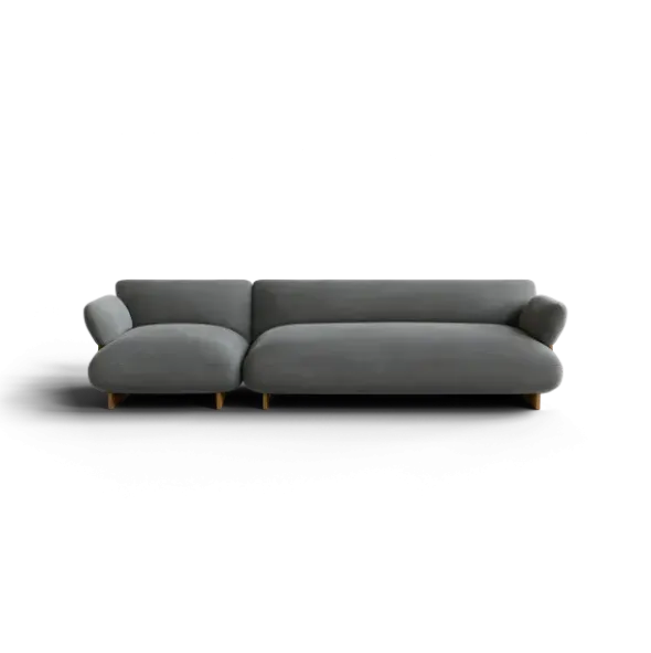 2,5-Sitzer Kombi -MOCO- Farbe Desert - Stoff: kvadrat Melange Nap