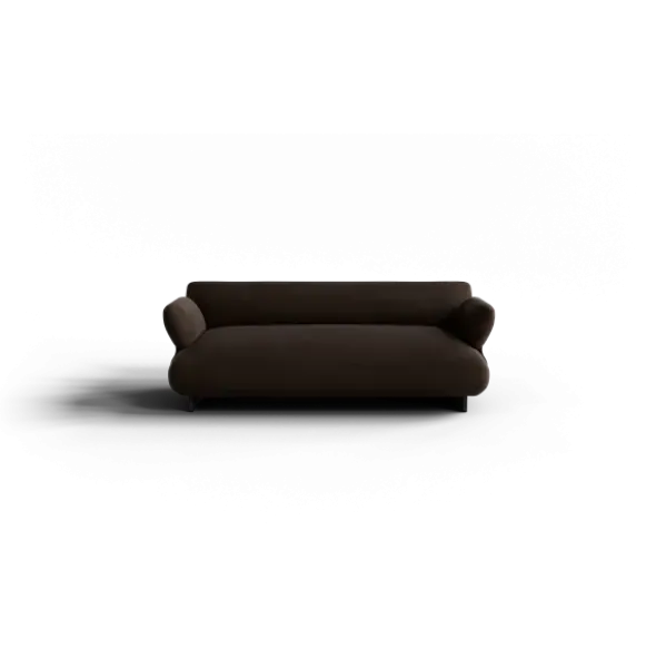 2-Sitzer Kombi -MOCO- Farbe Espresso - Stoff: Pina