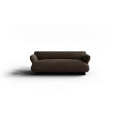 2-Sitzer Kombi -MOCO- Farbe Espresso - Stoff: kvadrat Moss