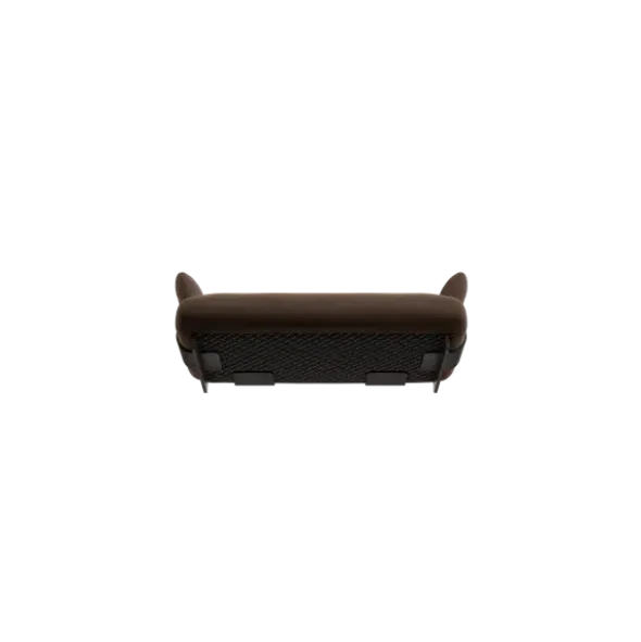 2-Sitzer Kombi -MOCO- Farbe Espresso - Stoff: kvadrat Moss