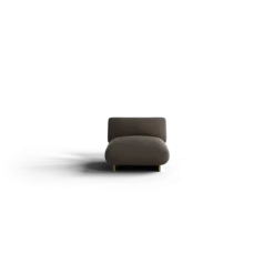 1-Sitzer Kombi -MOCO- Farbe Shitake - Stoff: Boucla