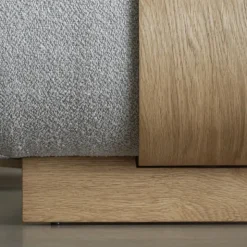 1-Sitzer Kombi -MOCO- Farbe Shitake - Stoff: kvadrat Melange Nap