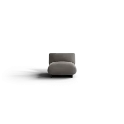 1-Sitzer Kombi -MOCO- Farbe Shitake - Stoff: kvadrat Melange Nap