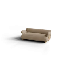 2-Sitzer Kombi -MOCO- Farbe Shitake - Stoff: kvadrat Moss