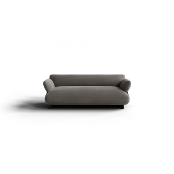 2-Sitzer Kombi -MOCO- Farbe Shitake - Stoff: kvadrat Melange Nap