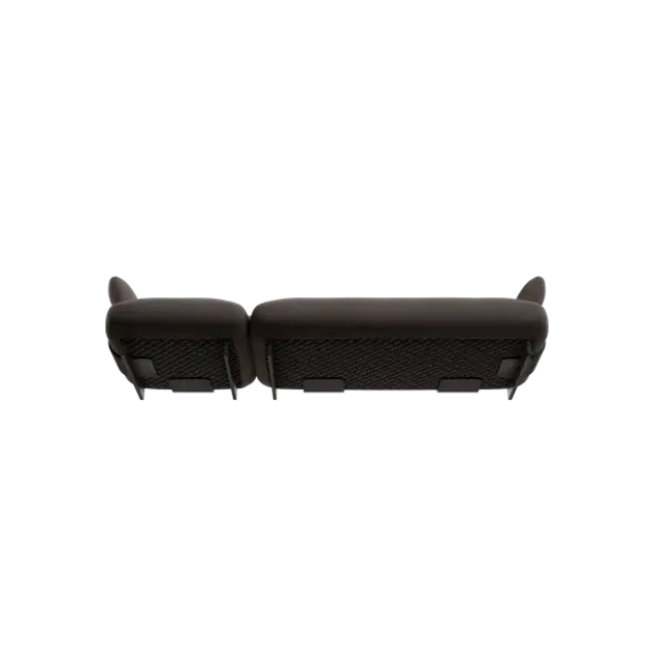2,5-Sitzer Kombi -MOCO- Farbe Taupe - Stoff: Boucla