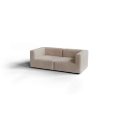 2-Sitzer Kombi -TASI- Farbe Beige - Stoff: Pina