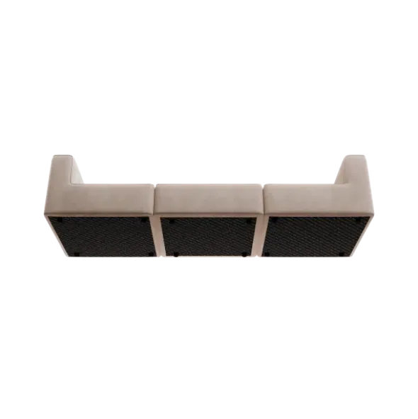 3-Sitzer Kombi -TASI- Farbe Beige - Stoff: Pina