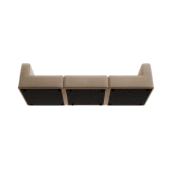 3-Sitzer Kombi -TASI- Farbe Beige - Stoff: kvadrat Melange Nap