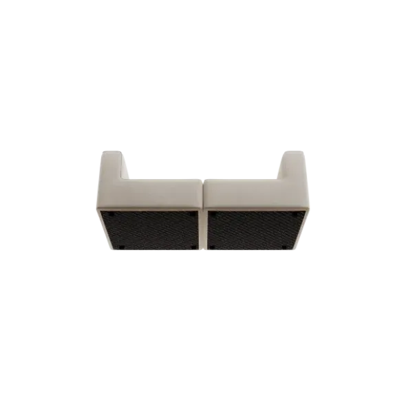 2-Sitzer Kombi -TASI- Farbe Beige - Stoff: Boucla