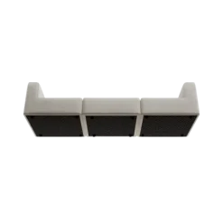 3-Sitzer Kombi -TASI- Farbe Cloud - Stoff: kvadrat Moss