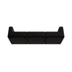 3-Sitzer Kombi -TASI- Farbe Coal - Stoff: Boucla